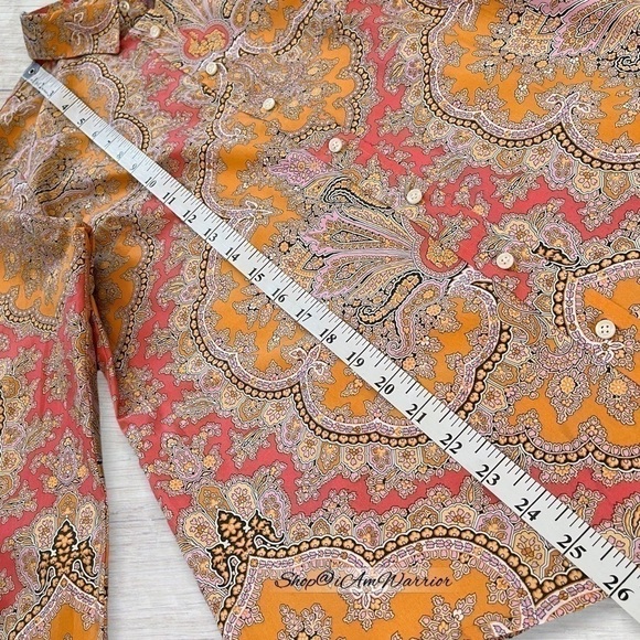J.Crew Collection NWT marigold paisley Ratti button down *shop@iamwarrior - Picture 11 of 13
